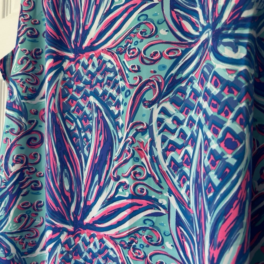 Lulu-B Dress Women's 1X NWT Sleeveless UPF 50 Cooling Shift Resort Beach Travel - Picture 4 of 7